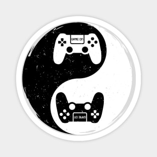 Gamer Gift Video Game Yin Yang Symbol Magnet